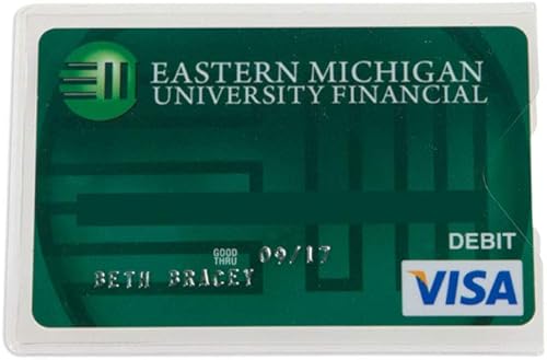 Cajero automático de vinilo transparente - Protector de tarjeta de crédito/débito - Funda para tarjeta 250/caja