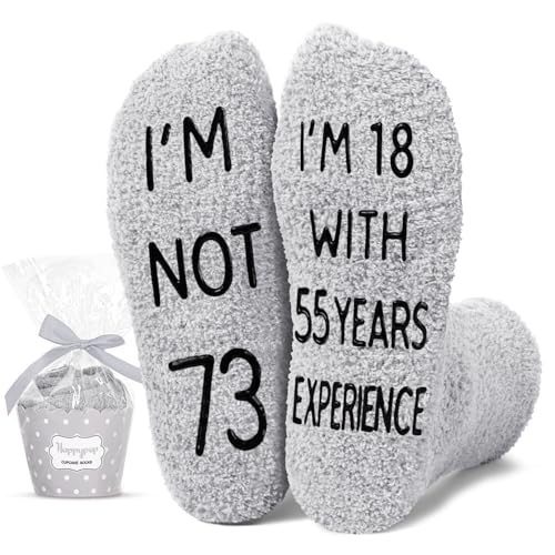 HAPPYPOP Birthday Gifts Ideas for Men - Gifts for 75th 90th 100th Year Old Male, Birthday Socks