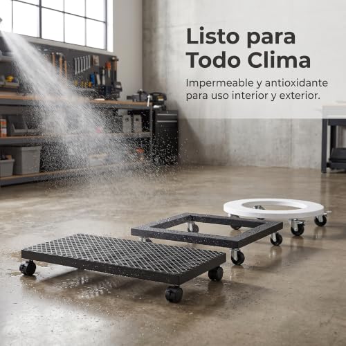Soporte con ruedas metal para mover muebles de 40x40 cm 5