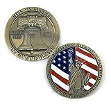 Joygulls U.S. Liberty Bell Military Coin Statue of Liberty Challenge Coin