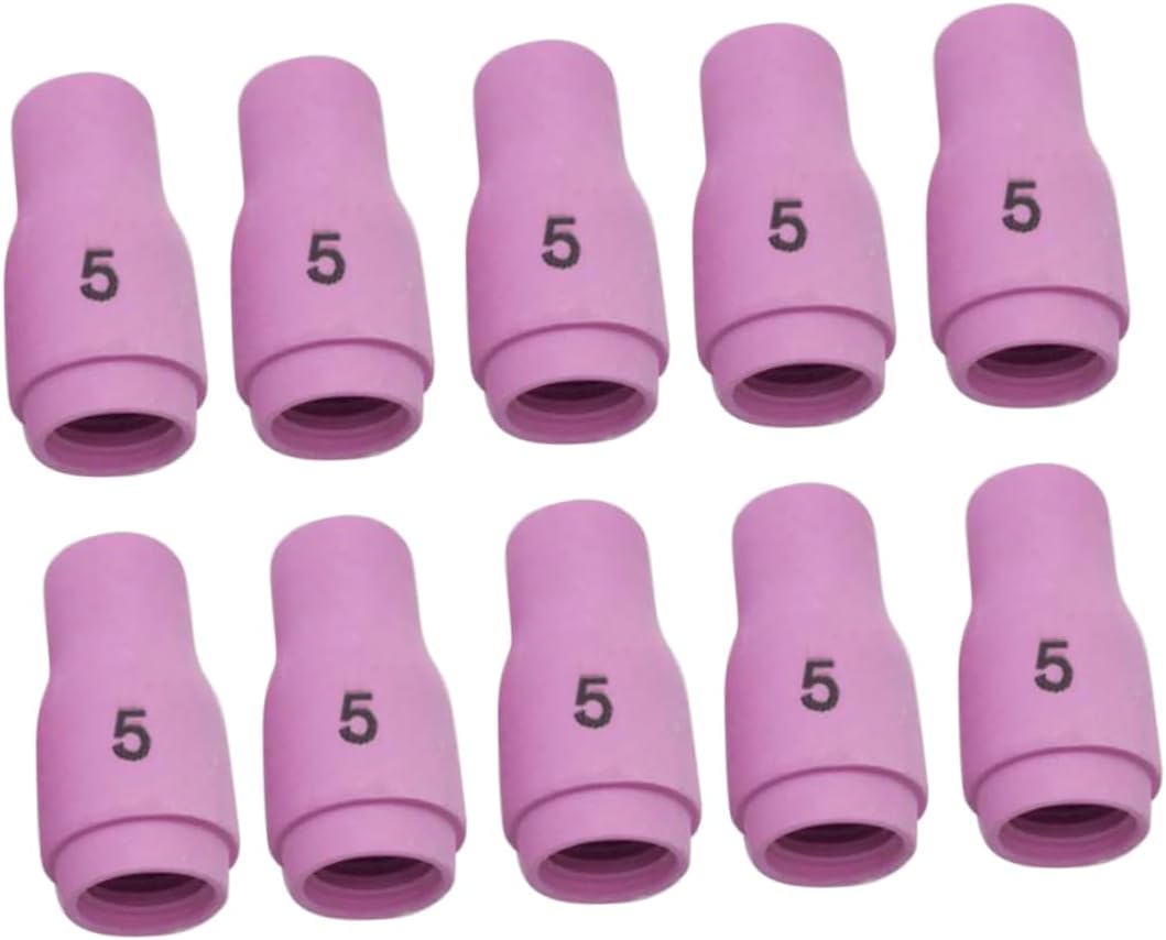 DOITOOL Welding Torch Nozzle 10Pcs argon arc welding parts TIG Welding Nozzle argon arc nozzle welding torch nozzle Argon Arc Welding Nozzle suite Accessories porcelain mouth ceramics