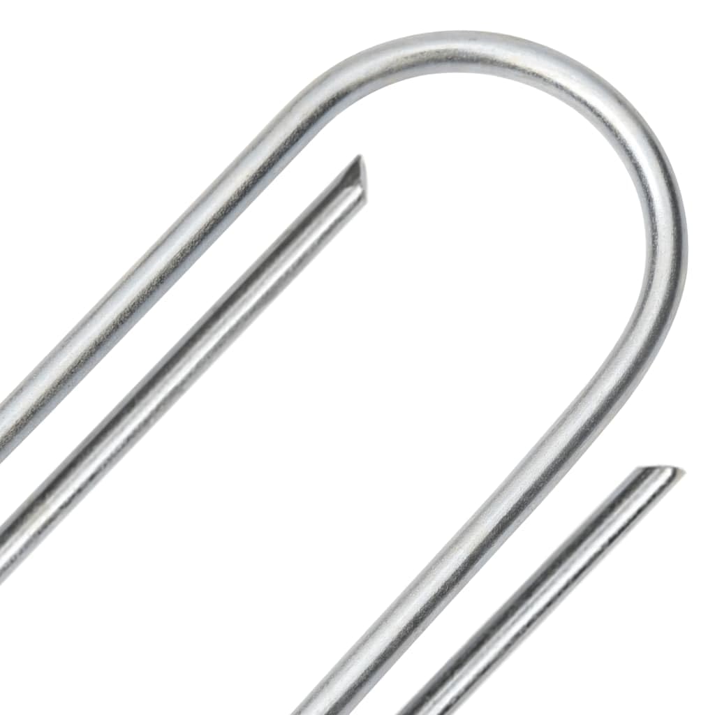 Anclaje de suelo en forma de U STK x 3, acero galvanizado para vellón de malas hierbas, lona de suelo, base de huella, accesorios para tienda de campaña, camping, senderismo, exterior