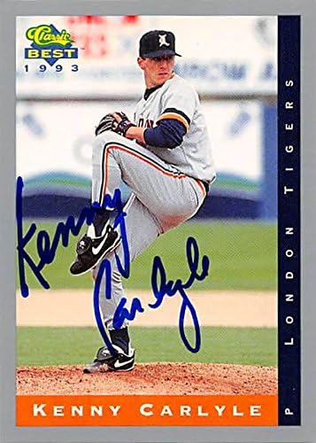 Kenny Carlyle autographed baseball card (Detroit Tigers, FT) 1993 Classic Best #162 - Baseball Slabbed Autographed Cards
