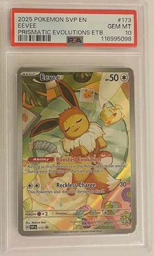Scarlet & Violet Promo Card, Eevee Prismatic Evolutions ETB 173, PSA 10 Gem Mint, English