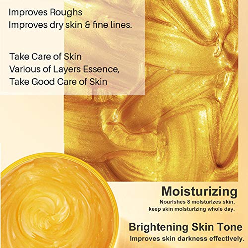 Gold Facial Mask, Peel off Mask, Blackhead Remover Mask with 24K Gold Extract, Anti-Aging, Deep Cleansing Blackhead & Acne Scars, Dirt & Oil, Repairs Uneven Skin Tone