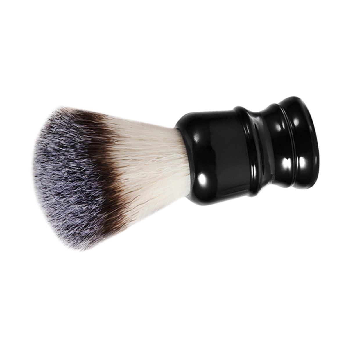 Ipetboom Nylon Hair Brush for Men Professional Beard Cleaning Styling Tool Compact Portable Black Handle