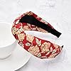 Bandeau de cheveux pour femme - Style bohème - Élastique - Imprimé vintage - Élastique - Élastique - Hydratant - Torsadé - Accessoires pour cheveux mignons (ArchBigRose4) #3