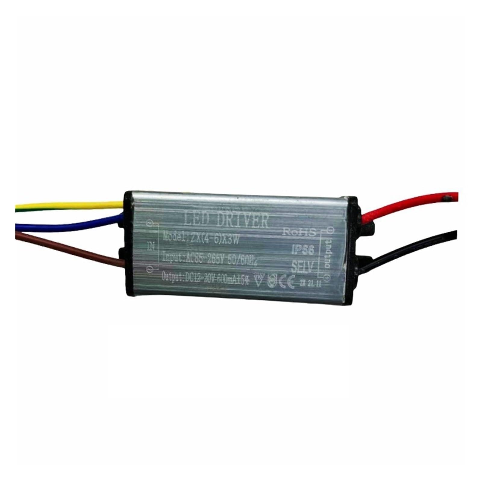 JVDDI LED Driver LED Waterproof Driver Power Supply 1-100w Full String Ceiling Lamp Wall Washer Transformer Constant Current Ballast(4-7x3 Leather line)