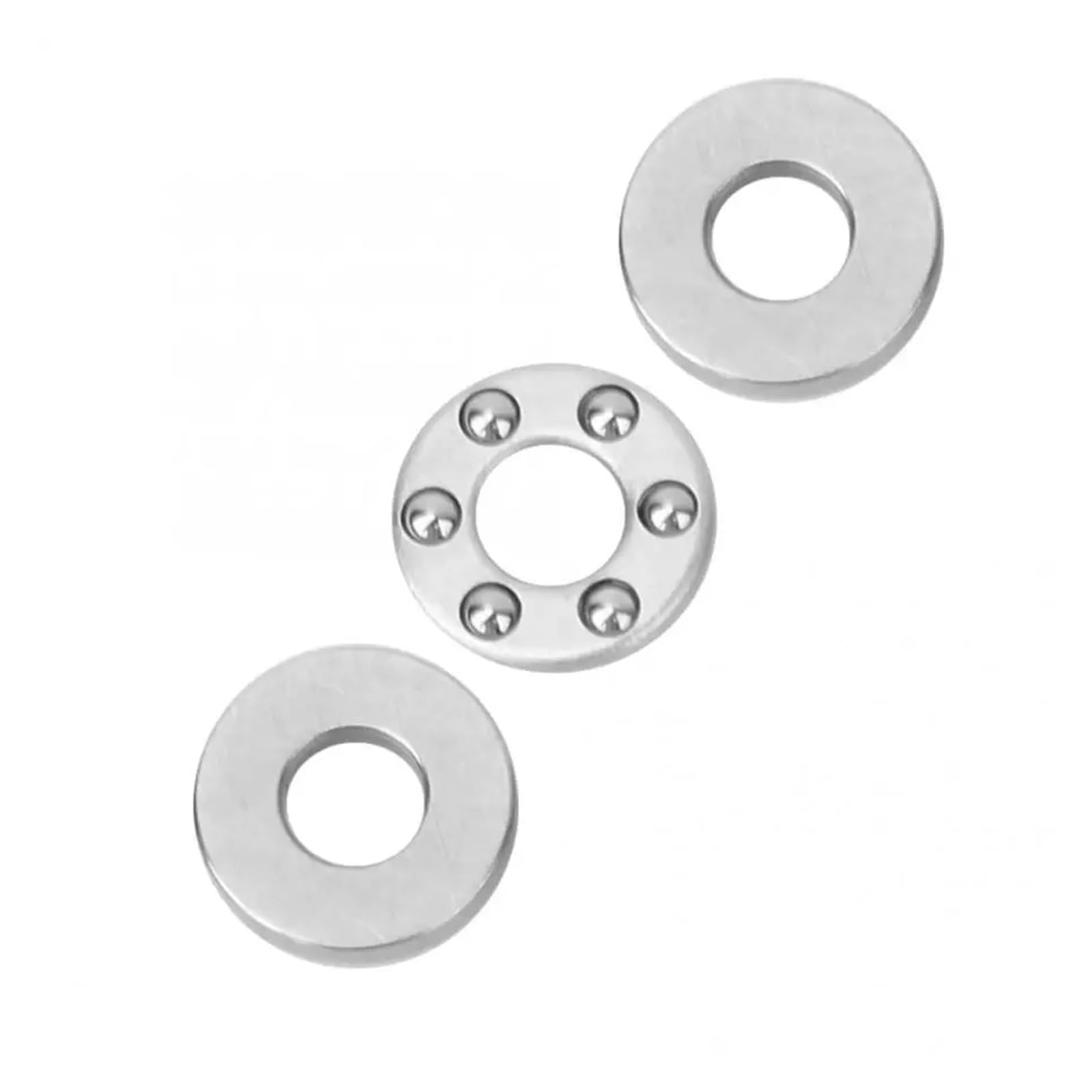 10 piezas F2.5-6M/F3-8M/F4-9M/F4-10M rodamiento de agujas de empuje juego de rodamiento axial de metal de alta precisión en miniatura(3x8x3.5mm)