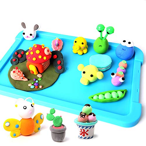 36 Colors Air Dry Clay Packed with Box No-Sticky and Non-Toxic Magic Clay Ultra-Light Plasticine Clay DIY Creative Modeling Dough with Project Booklet