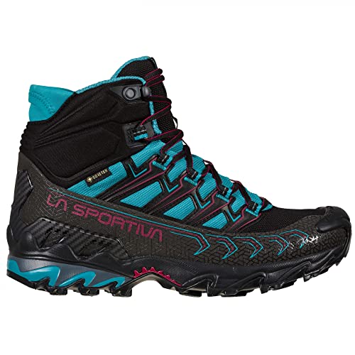 LA SPORTIVA W Ultra Raptor Ii Mid GTX Blau-Schwarz - Gore-Tex wasserdichte atmungsaktive Herren Gore-Tex Wanderschuhe