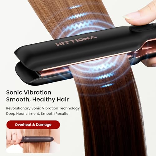 73% Off HITTIONA Flat Iron Hair Straightener with 5s Heat-Up