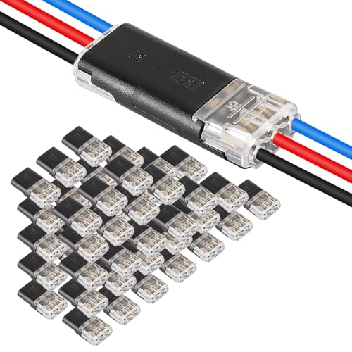 50PCS LED No-Solder No-Strip Terminal Block D3 Interchangeable Plug-and-Play Connector Three-Wire Interchangeable