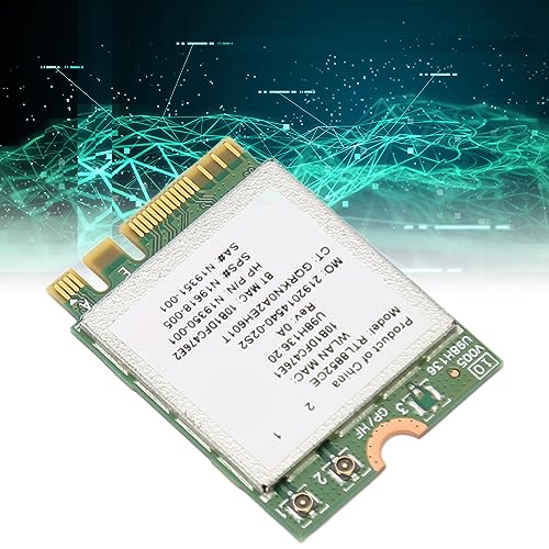 Gugxiom 6E Card, tarjeta M.2 para laptop con módulo Tri Band y velocidad de 5374 Mbps, adaptador con Bluetooth 5.3 miniatura 4