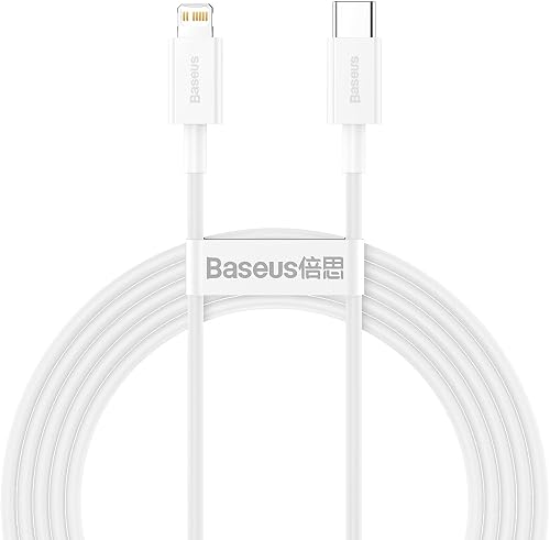 Baseus Superior Series USB-C to Lightning Cable, 2m, 20W, White