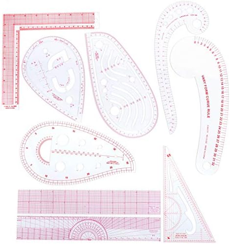 Nählineal Set 13-teilig - Biegsame Schneiderlineale Für Schnittmuster