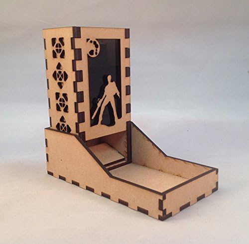 Ash Evil Dead Mini Dice Tower v1 Smoke Acrylic Window Laser Cut MDF Unique Fast Shipping