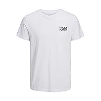 JACK & JONES Jjecorp Logo Tee S O-Neck Noos Pls - Plus Size, Bianco