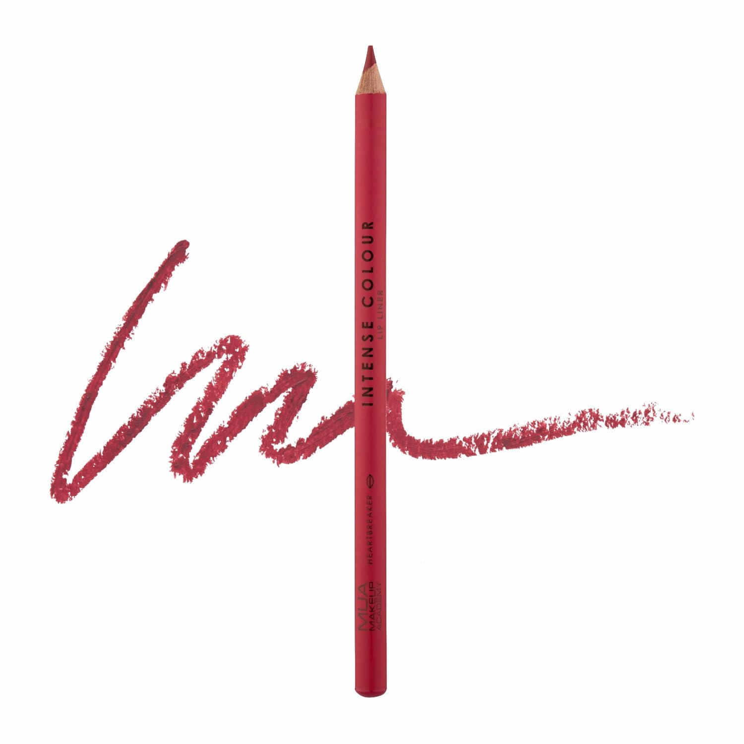MUA Makeup Academy Intense Colour Lip Liner, Shade Heartbreaker, Highly Pigmented & Precise Definition
