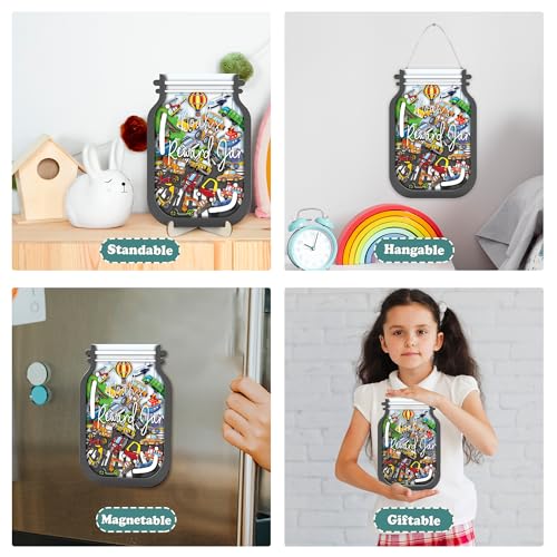 Image of Vehicle Magnetic Reward Jar for Classroom Kids Student Token Potty Training Chore Chart Toddler Boys Girls Good Behavior Management Tools Teacher Back to School Gifts Decor