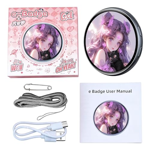 Insignia digital de pin para festivales ACG y convenciones de anime con pantalla HD