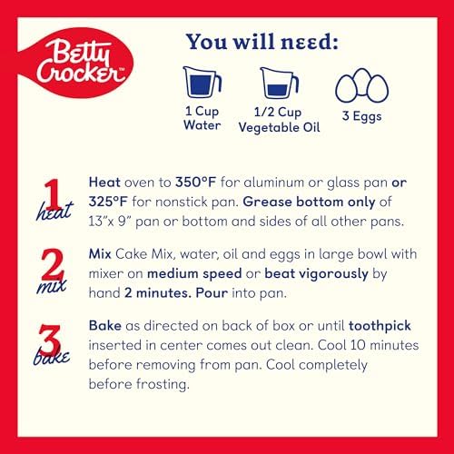 Betty Crocker Delights Super Moist Triple Chocolate Fudge Cake Mix (Pack of 12)