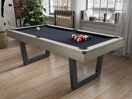 Vente-unique-Multifunktionstisch - Billard & Tischtennis - 213,4 x 111,8 x 78,5 cm - Holzfarben hell & Schwarz - MELIAN – Bild 7