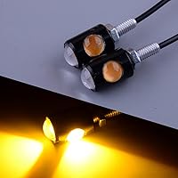 Vista 3 de 2 unids 12 V mini perno LED motocicleta intermitente indicador intermitente matrícula luces universales