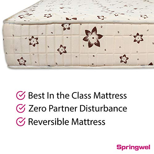 Image of Springwel Ecosoft 6-inch Single Size Pocket Spring Mattess (Beige, 78x30x6)