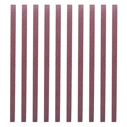 Slipbälte, 10 st 533 x 9 mm slipbälte aluminiumoxid sandpapper slipband band rem för slipning och polering av alla typer av trä (80#)