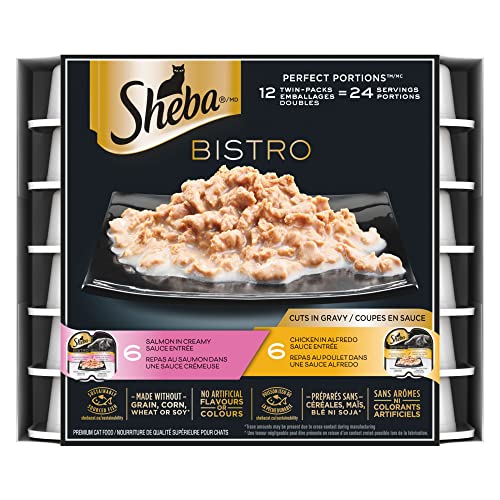 Sheba Perfect Portions Cuts Gravy Entrée Wet Cat Food Variety Chicken