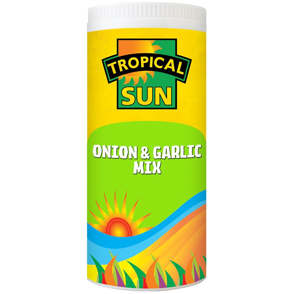 Tropical Sun Onion & Garlic Mix – 100g – Aromatic Seasoning Blend for Soups, Stews & Marinades – Time-Saving Kitchen Essential