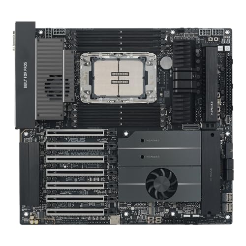Image of ASUS Pro WS W890E-SAGE SE Intel? W890 (LGA 4710-2) EEB Workstation Motherboard, PCIe 5.0 x16, M.2, MCIO, SlimSAS, 2X 10Gb LAN, Server-Grade Remote Management, 16+(2+2)+1+2 Stages, USB4?, USB Type-C