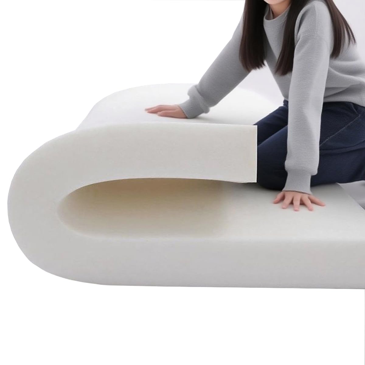 Plancha de Espuma Poliuretano, Alta Densidad D50kg, Material Resistente (20cm-55x55cm)