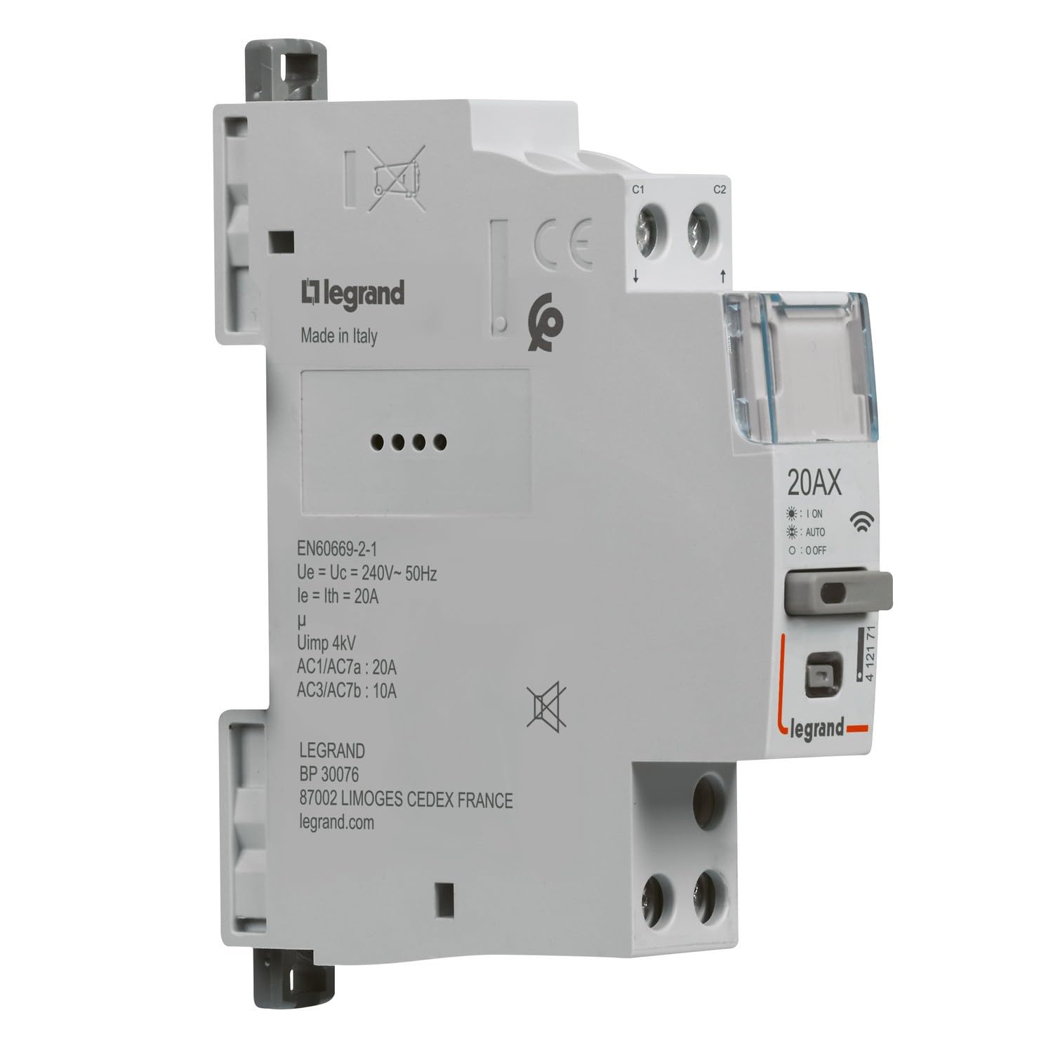 Contactor conectado Legrand 412171Carril Din