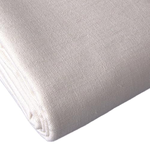 Tissu d'ameublement de canapé haut de gamme en toile de jute de type lin blanc épuré