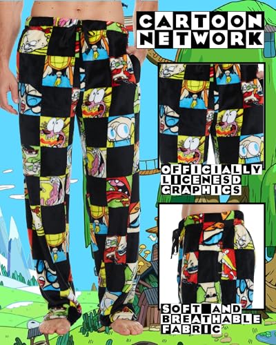 Cartoon Network Men's All Over Print Pajama Pant with Adjustable, Elastic Waistband - Plush Fleece Sleepwear2
