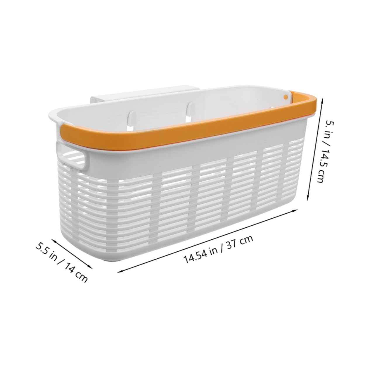 SOESFOUFU 2pcs Sturdy Plastic Hanging Basket for Bedside Dormitory Storage Organization