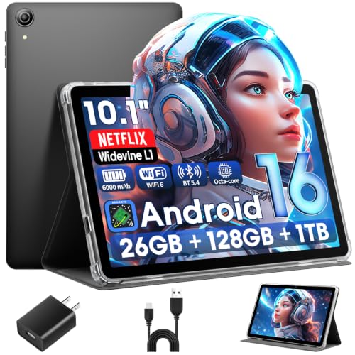 Raemond Android 16 Tablet 10 Inch with…