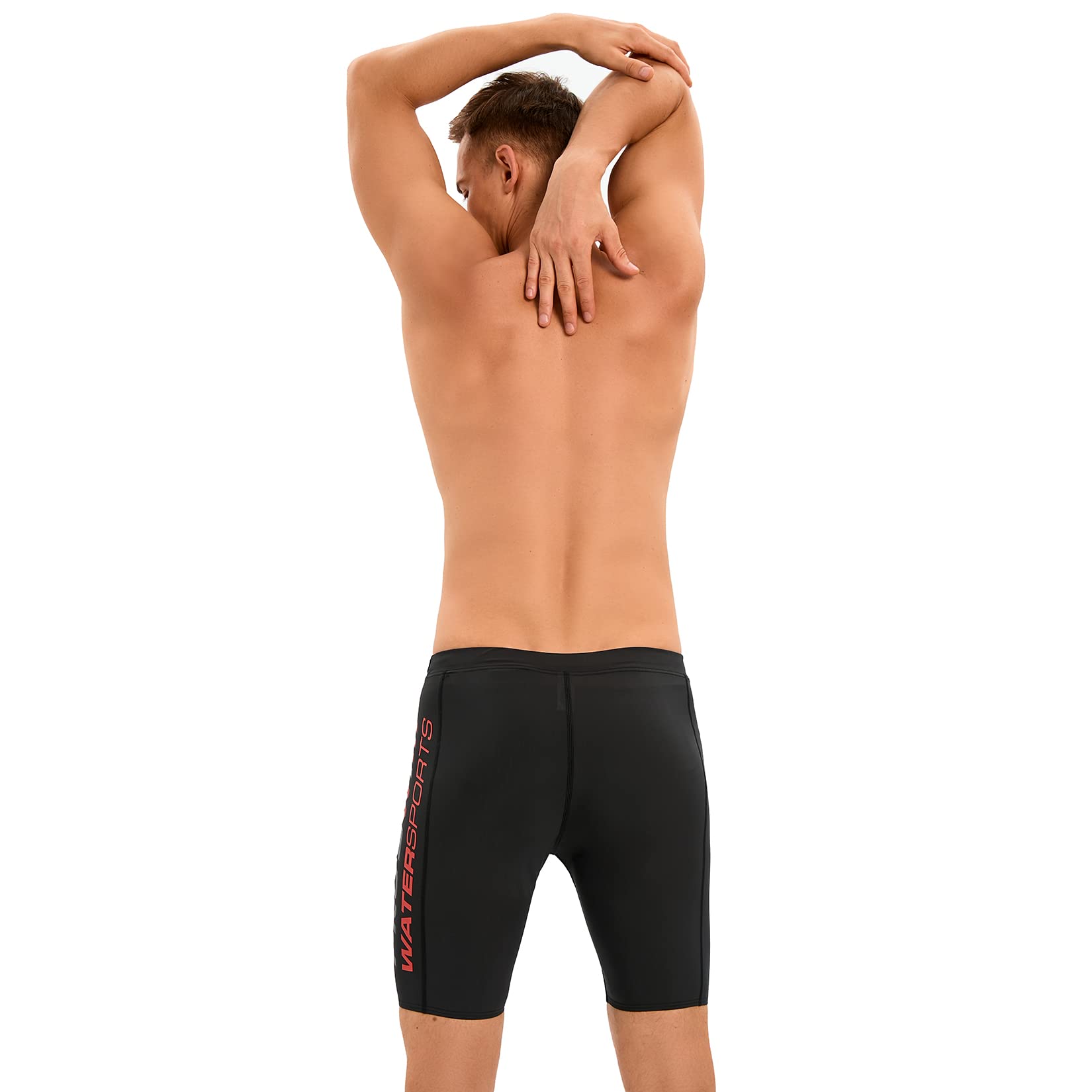 Veranobreeze Costume da Bagno da Uomo Jammer Nuoto da Competizione Pantaloni Costume da Bagno da Allenamento Lungo da Corsa