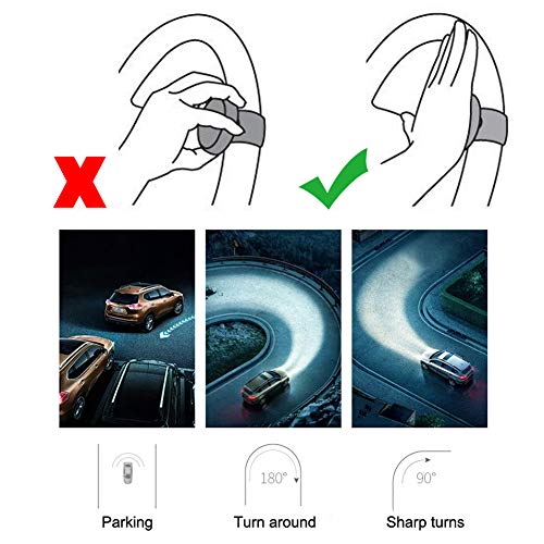 Gvbest Car Steering Wheel Spinner Knob Universal Suicide Steering Wheel Power Handle Steering Assistive Ball (Wood Grain&Silver)