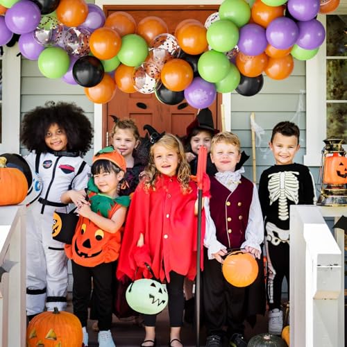Oumuamua 60PCS BLACK PURPLE GREEN BALLOONS 62Pcs Halloween Party Balloons Decorations thumb #6