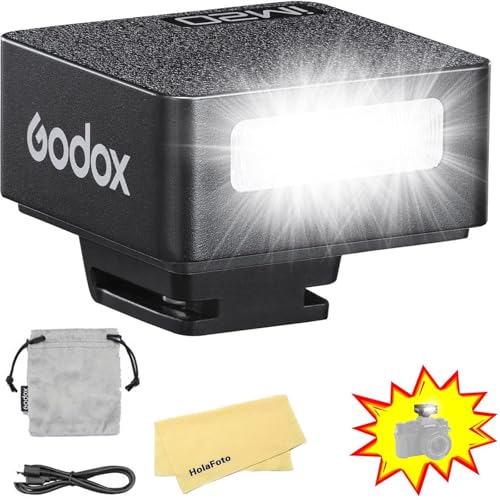 Image of GODOX Flash Godox iM20 Mini Flash Camera Flash with for Canon /Sony ZV1 /ZV-E10 /Ricoh GR3 /GR3X /Nikon /Fuji /Panasonic /Olympus /Pentax Etc Camera,3s Recycle Time,440 Full-Power Flashes