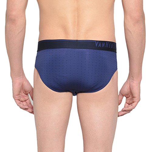 Image of Van Heusen Men Regular Fit 4 Way Stretch Body Defining Fit Allover Print Briefs - Available in Pack of 1 & 2