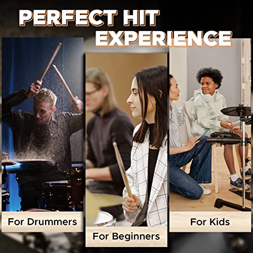 Starfavor 15 Pairs Drum Sticks 5A Classic America Maple Wood Tear Drop Tip Drumsticks For Adults Kids And Beginners thumb #5