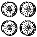 4x AUTEC Felgen Alufelgen LAMERA 7.5x17 ET45 5x114,3 Schwarz matt poliert kompatibel mit Kia Venga Soul ceed Optima Sorento Sportage Niro Carens XCeed Pro