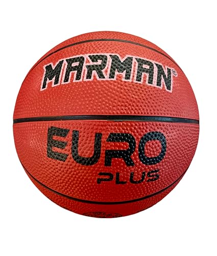 Image of Marman Europlus Baskteball Size -3 |Premium Soft Rubber |Basketball for Kids Ages 4-8 Years - Specially Designed for Learning and Training