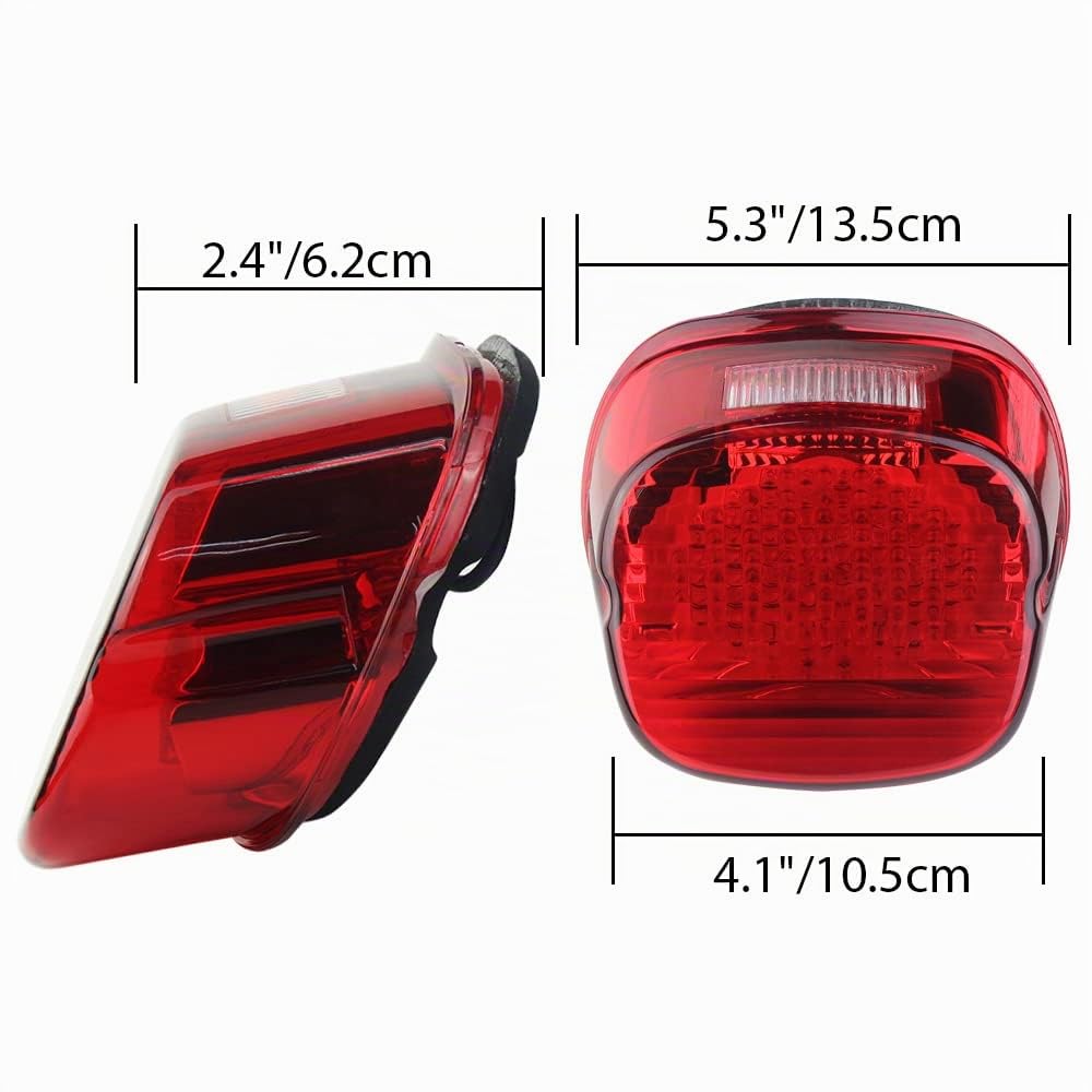 Riloer Luz trasera LED para motocicleta para la mayoría de los modelos Harley Davidson