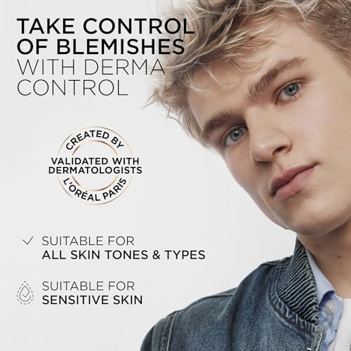 L'Oréal Men Expert Derma Control Purifying Cleansing Gel, Deep Cleanser for Oily Skin, Removes Dead Skin, Unclogs Pores, 260ml - Image 7