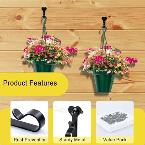 image for Dapute 30 Pack Outdoor String Light Hooks, Metal Steel Hooks for Strin